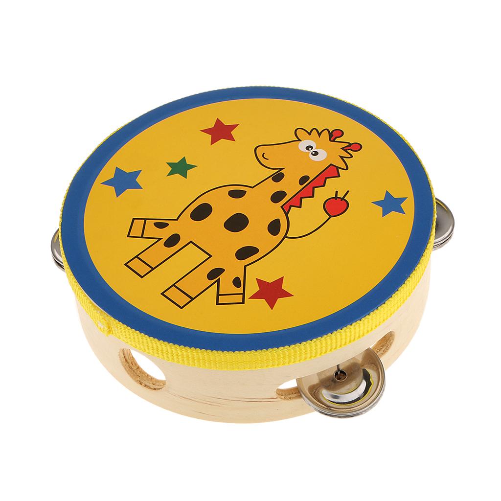 Musical Instrument Kids - Tambourin en bois, petite percussion à