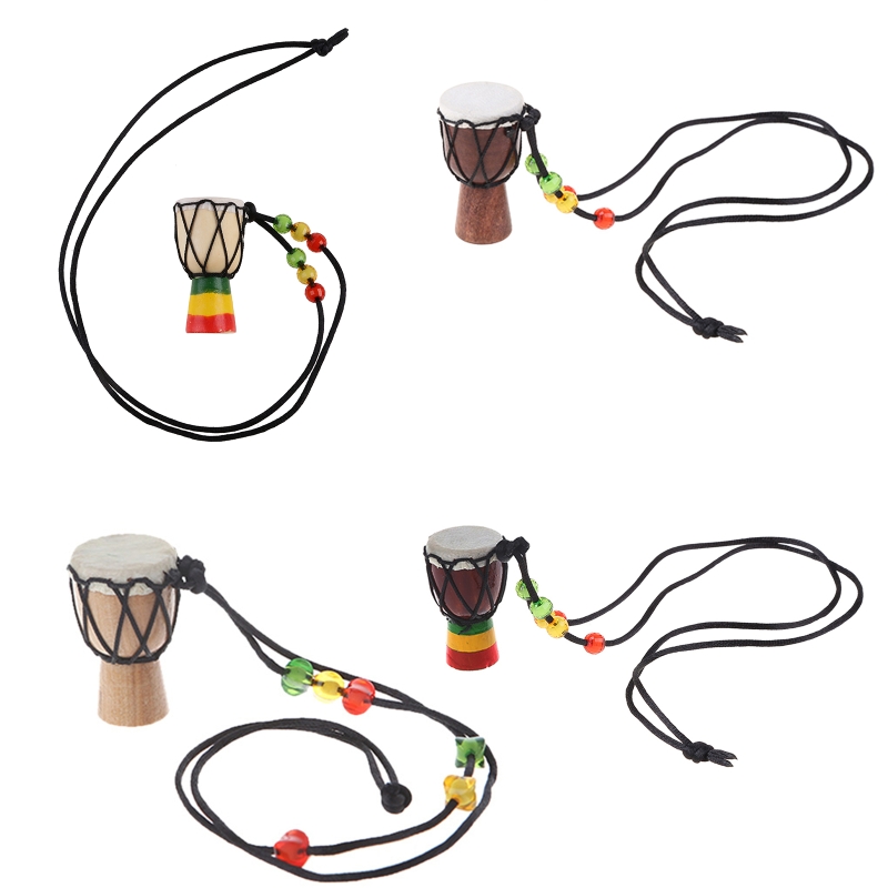 Musical Instrument Africa - Mini pendentif tambour à main africain