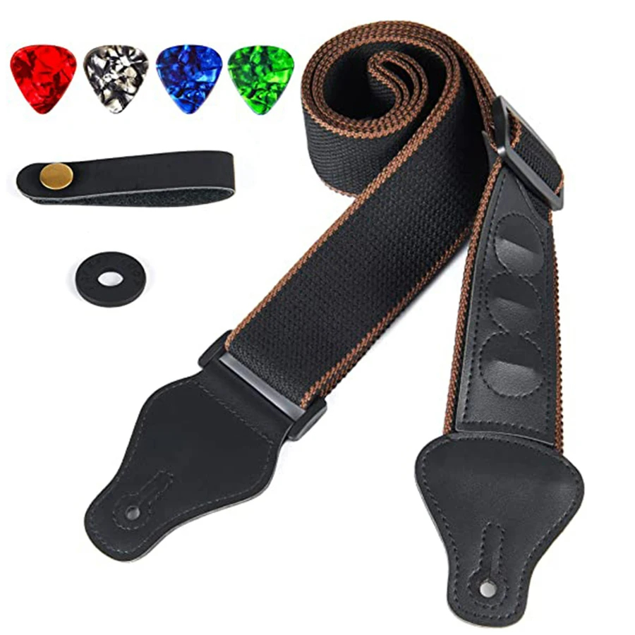 Musical Instrument Sounds - Sangle de guitare en cuir PU