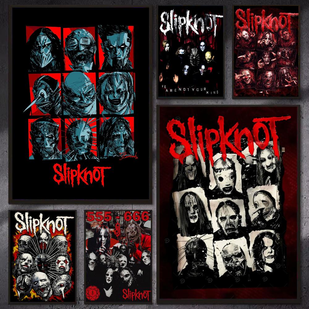 Musical Instrument Poster - Affiche rock Band S-Slipknot, affiches esthétiques