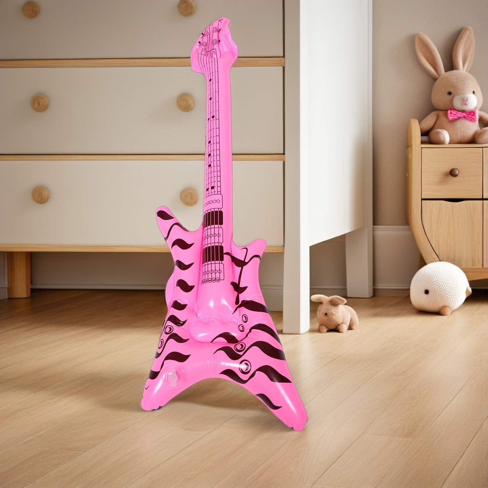 Musical Instrument You Blow - Guitare rock and roll gonflable rétro