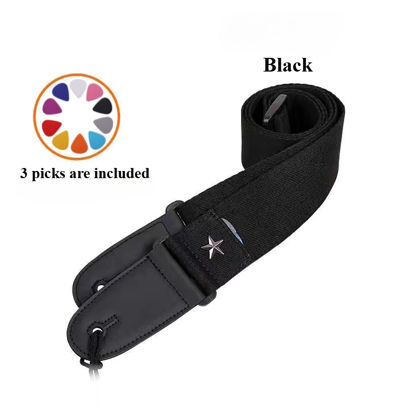 Musical Instrument Sounds - JEStrap croisé brodé pour électrique, basse