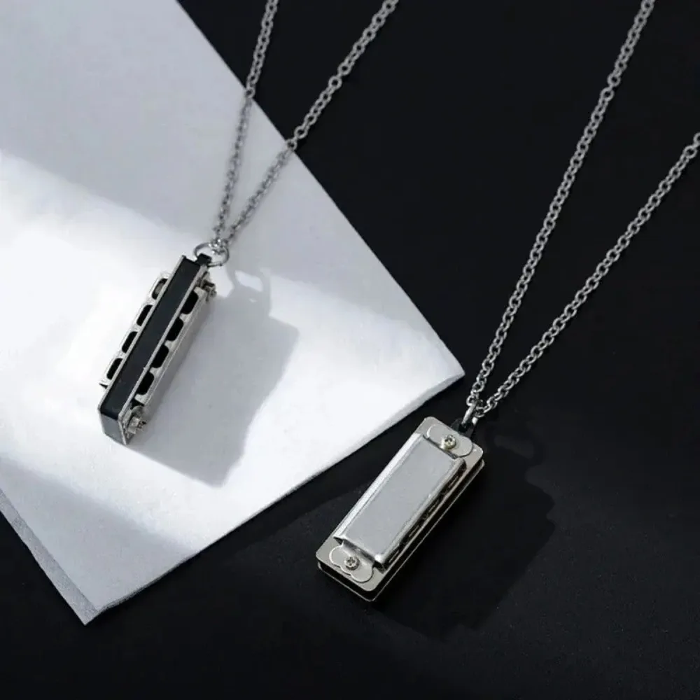 Musical Instrument You Blow - Mini collier Harmonica pour hommes et