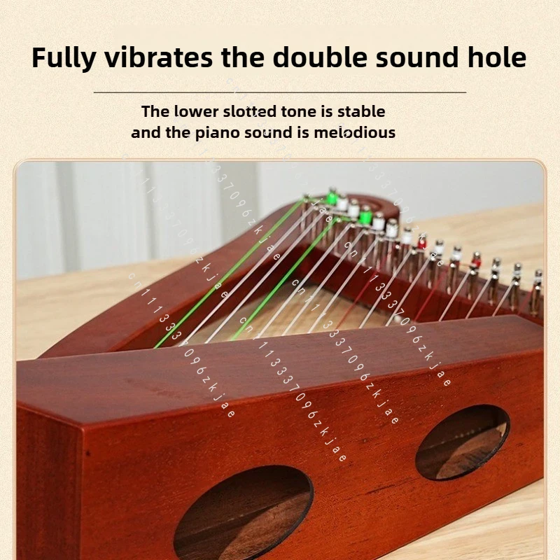 Harpe artisanale à 15 cordes p - Musical Instrument Sounds avis et prix