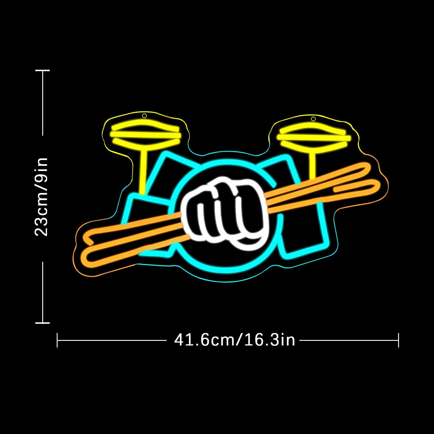 Enseigne néon batterie de perc - Musical Instruments avis et prix