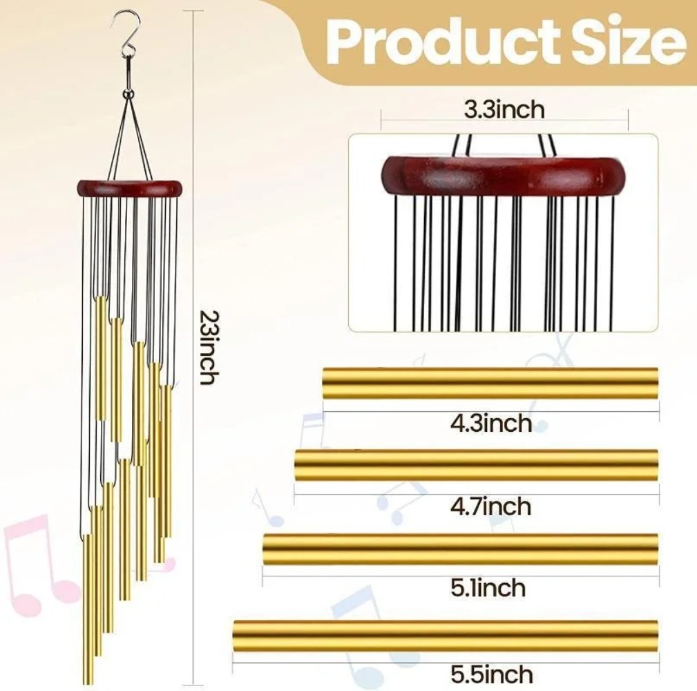Carillon éolien en aluminium à - Wind Chime Tubular avis et prix