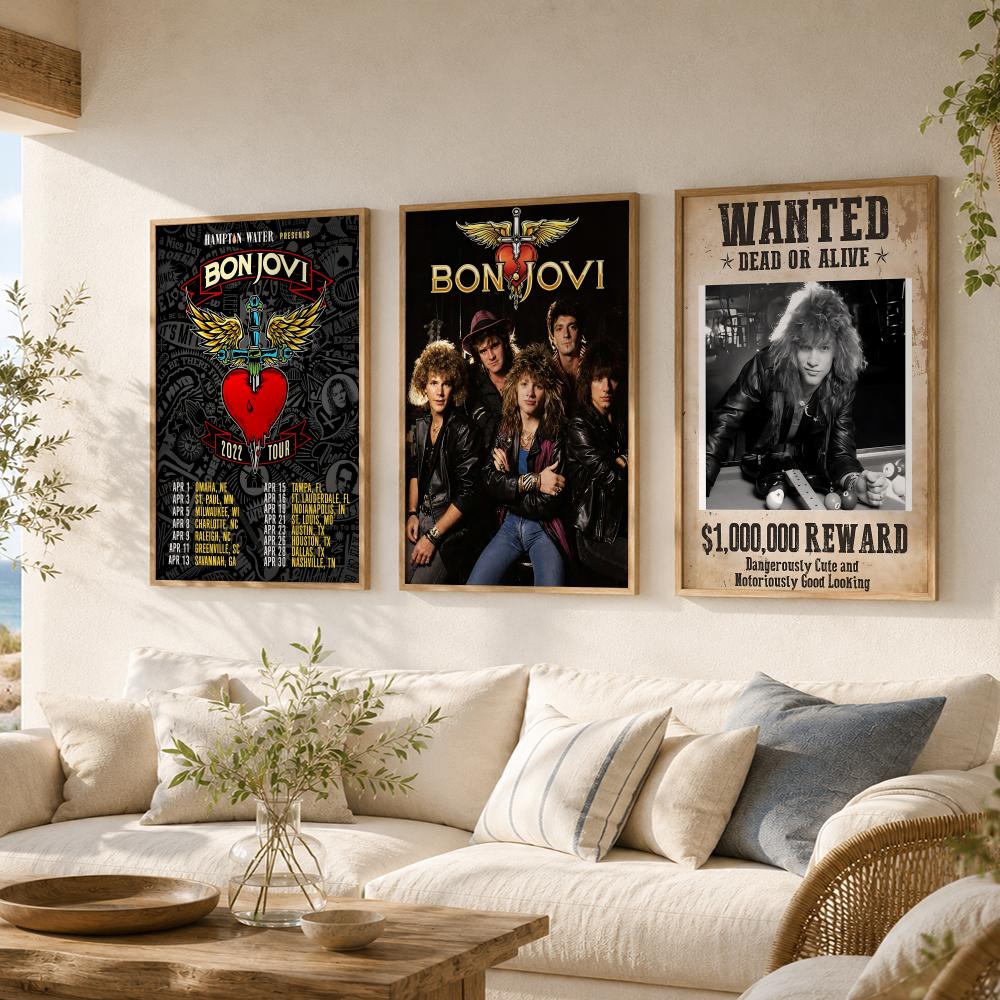 Affiche de groupe de rock B-Bo - Musical Instrument Poster avis et prix