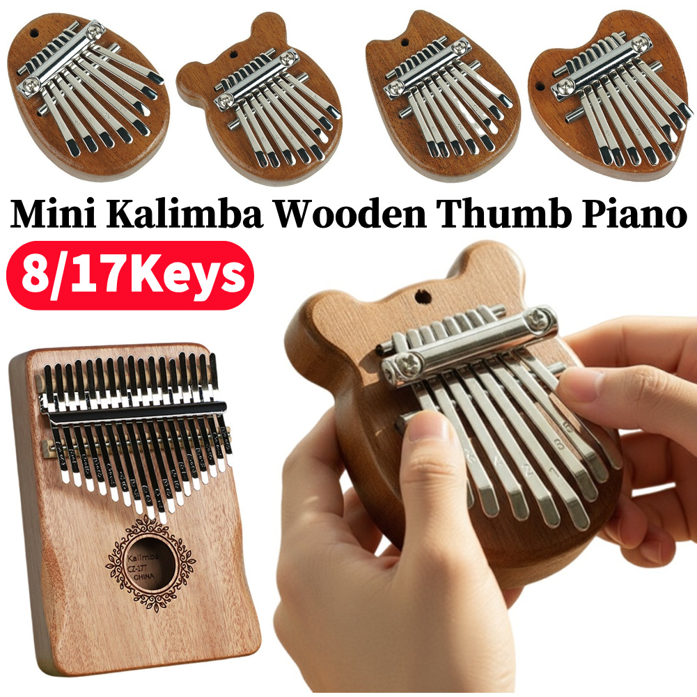 Mini Kalimba en bois 8/17 touc - Musical Instrument Kids avis et prix