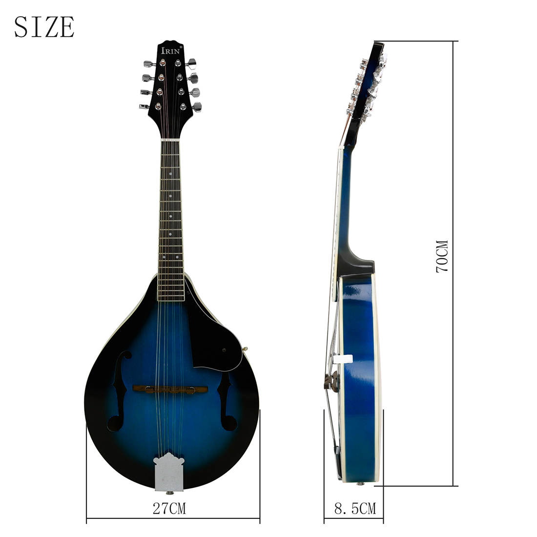 Mandoline acoustique IRIN 8 co - Mandolin A Style avis et prix