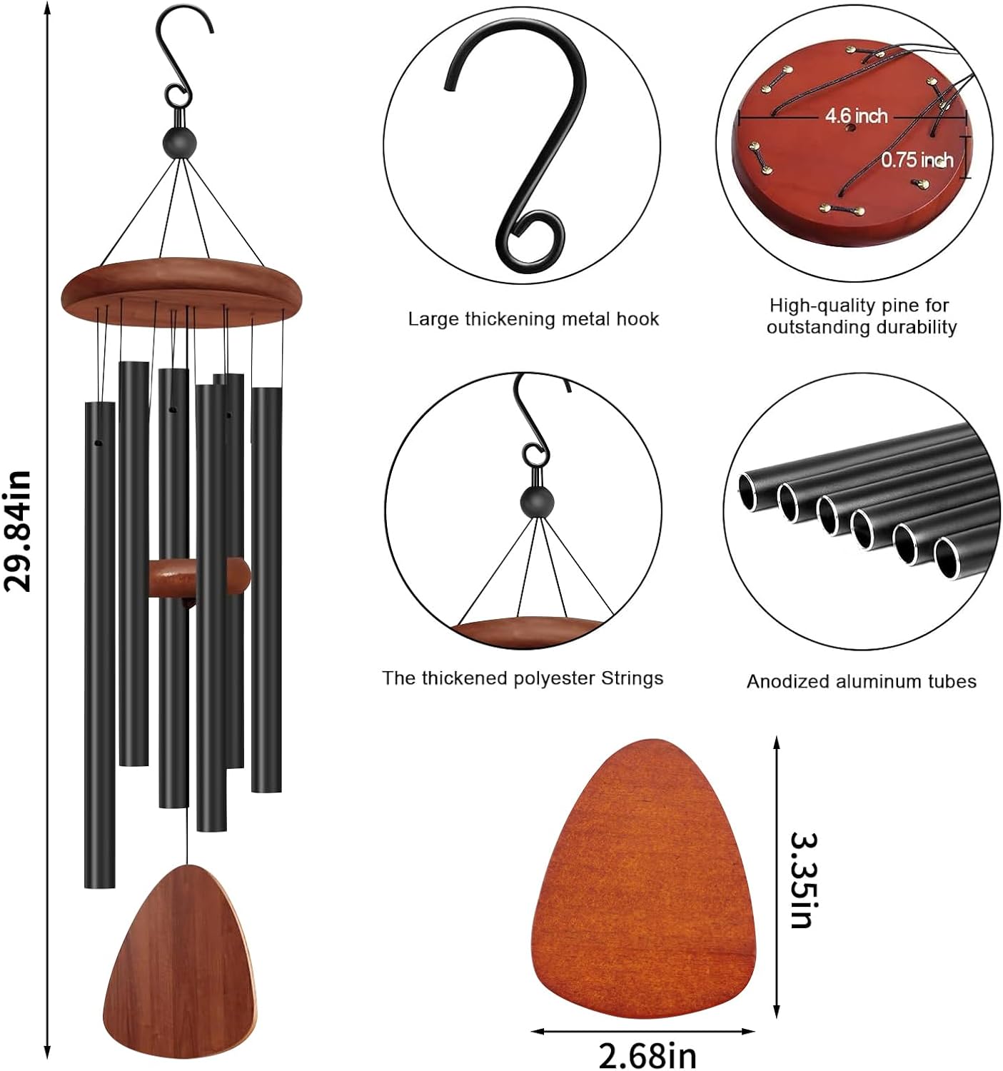 Carillon éolien extérieur de 2 - Wind Chime Tubular avis et prix