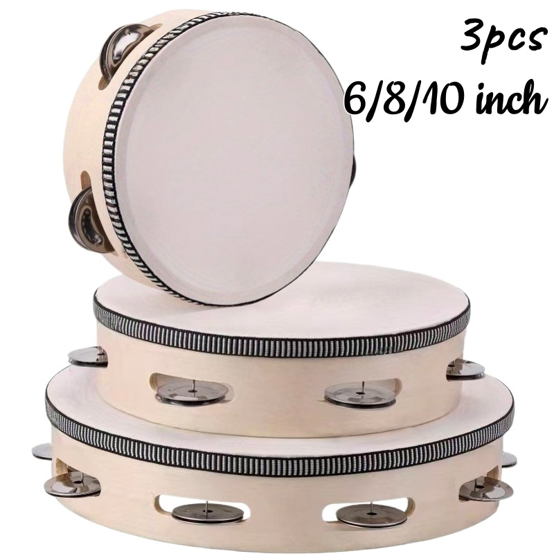 1/3 Tambourins en bois de 6/8/ - Musical Instruments Game avis et prix