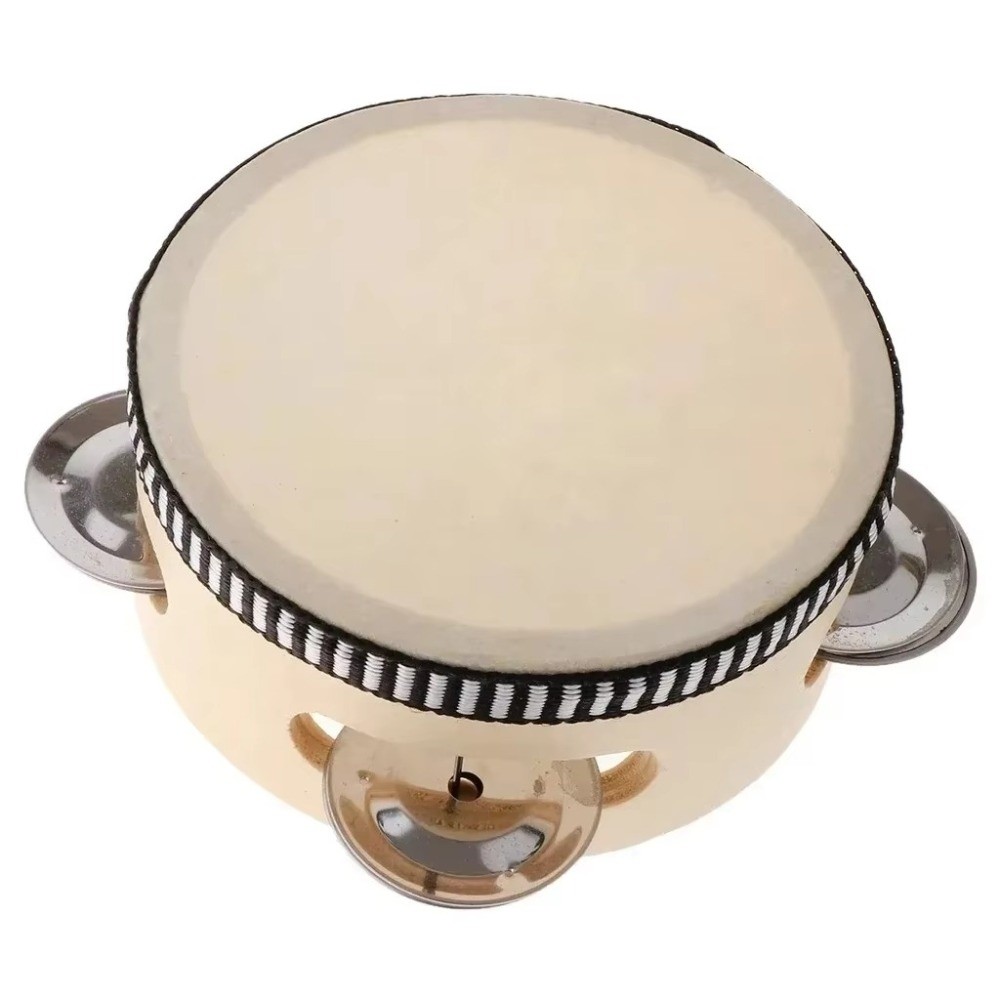 Tambourin à main en bois et mé - Musical Instrument Kids avis et prix