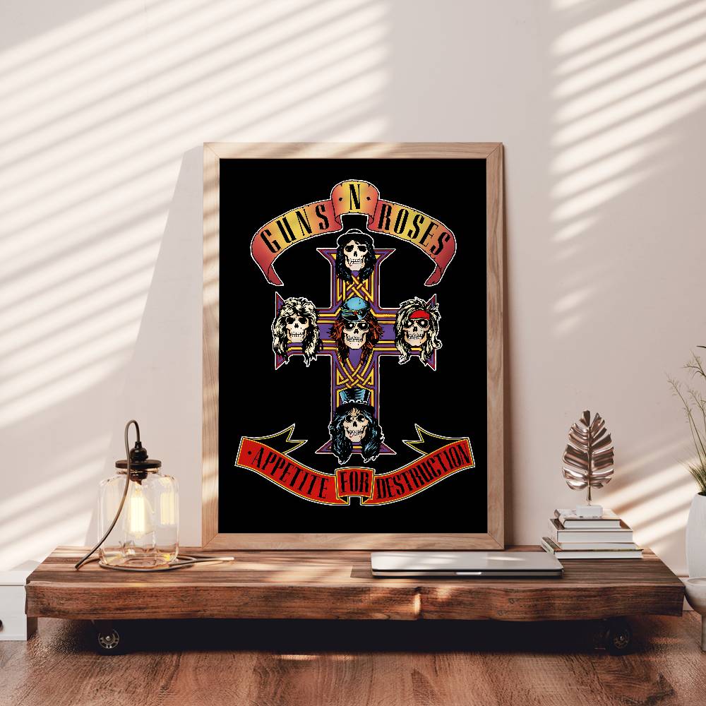G-Guns Rock Band N R-Roses aff - Musical Instrument Poster avis et prix