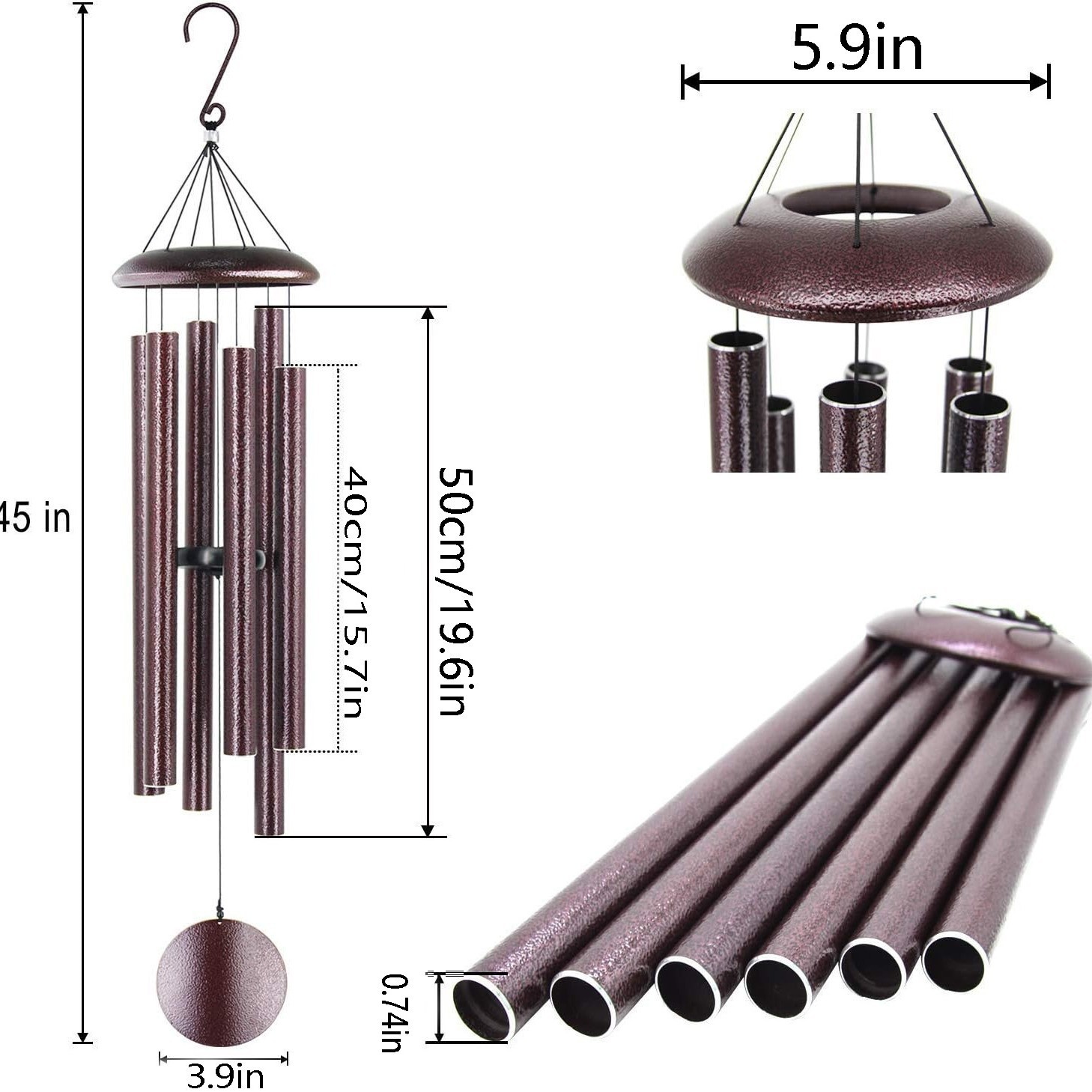 Carillon éolien extérieur de 4 - Wind Chime Tubular avis et prix