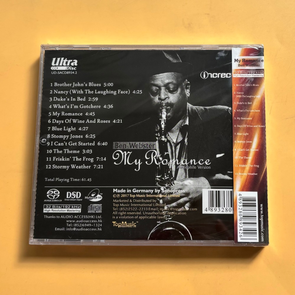 Ben Webster My Romance Jazz CD - Musical Instruments avis et prix